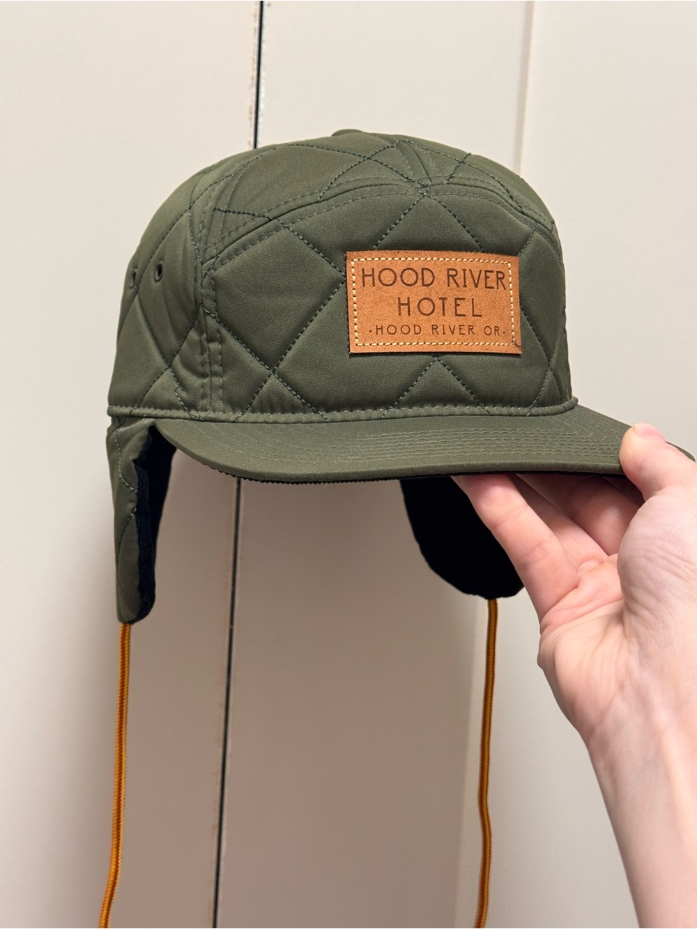 Hood River Hotel 7 Panel Hat - Olive Green